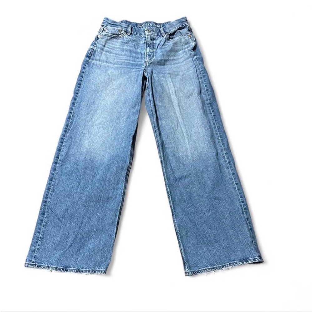 American Eagle Outfitters Medium Blue Wide Leg Jeans